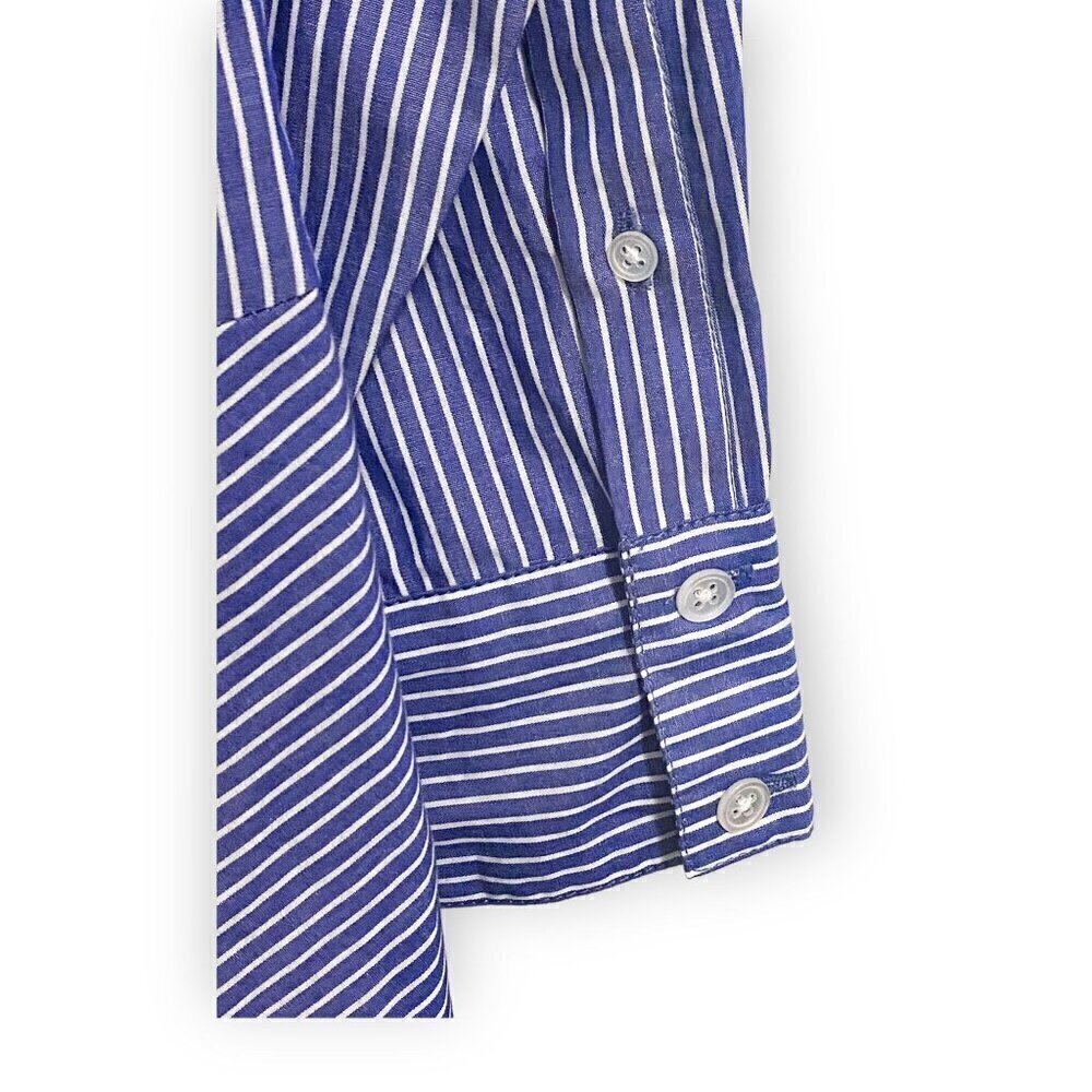 Veronica Beard Gilda Oversized Striped Cotton shirt. Size 4, New with tag. - Picture 12 of 15